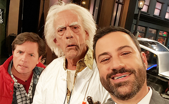 Michael J Fox, Christopher Lloyd Went 'Back To The Future' On 'Kimmel'