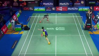Check Out This Incredible Back-And-Forth Badminton Rally