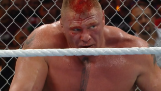 Brock Lesnar’s Hell In A Cell Match Led To This Grotesque Head Injury