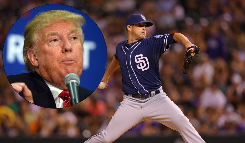 Trump introduced MLB pitcher to future wife