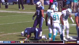 Marcus Mariota Took A Scary-Looking Hit To The Knee