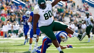 Giant Baylor TE LaQuan McGowan Wants To Be A WWE Star When He’s Done With Football