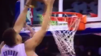 Aaron Gordon Launches Over The Top Of Marcin Gortat For A Powerful Tip-Dunk