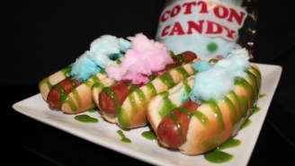 The Texas Rangers Will Serve A Cotton Candy Hot Dog At Their Home Playoff Games