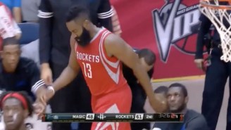 Here’s How James Harden Bruised His Right Knee In Sunday’s Preseason Game