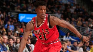 Jimmy Butler’s Beautiful Behind-The-Back Dime And Crazy Hang Time Before The And-1 Layup