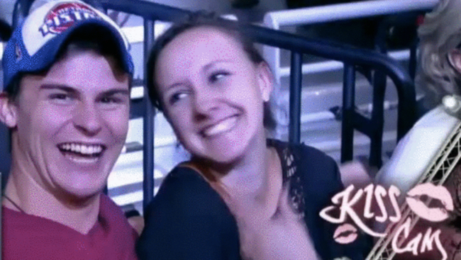 Is This The Grossest Kiss Cam Reaction Ever Or The Most Adorable
