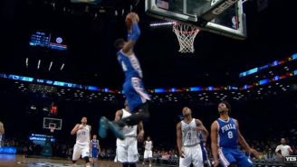 Jahlil Okafor Leads The Fast Break And Throws A Perfect Lob To Nerlens Noel