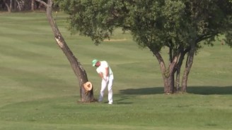 A Pro Golfer Managed To Hit Himself Right In The Nuts With A Shot