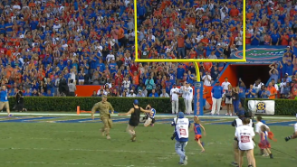 Watch This Military Father Surprise His Family On The Field During A Florida Gators Game