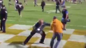 A Security Guard Blew Up A Fan’s Attempt To Rush The Field After Tennessee’s Win Over Georgia