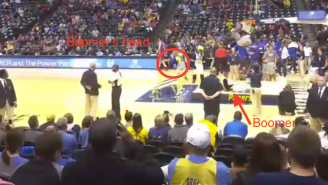 The Indiana Pacers Mascot Lost His Head While Performing A Front Flip