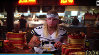 San Diego Chargers LB Brock Hekking Eating 21,000 Calories Will Make You Hungry (Or Sick)