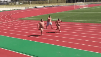 Confirmed: Watching Sumo Wrestlers Race Each Other Is As Great As It Sounds