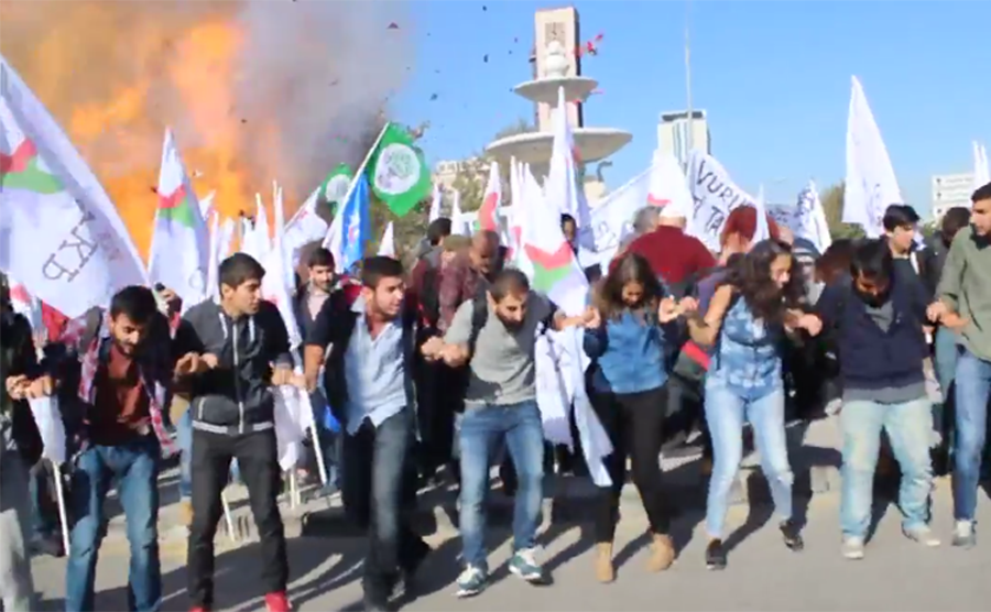 WATCH Horrifying Turkish Peace Rally Bombing Video