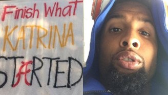 Former LSU WR Odell Beckham Jr. Had The Perfect Response For That Hurricane Katrina Sign