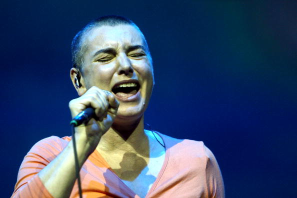 BYRON BAY, AUSTRALIA - MARCH 21: Sinead O'Connor performs on stage during day two of the East Coast Blues & Roots Festival on March 21, 2008 in Byron Bay, Australia. (Photo by Kristian Dowling/Getty Images)