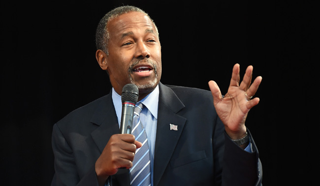 Republican Presidential Candidate Ben Carson Campaigns In Las Vegas Area