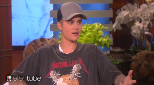 bieber metallica shirt