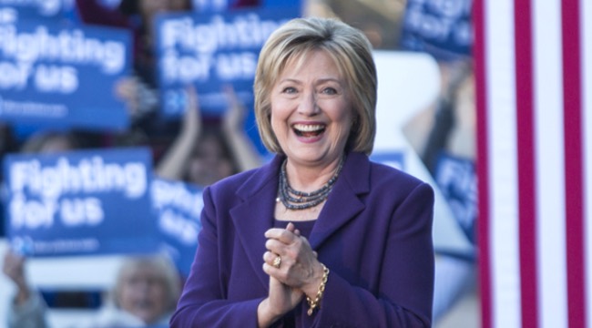 Hillary Clinton Files For The NH Primary And Campaigns In The State