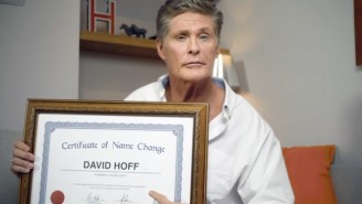 David Hasselhoff Releases Bizarre Video Statement Saying He’s Changed His Name To ‘David Hoff’