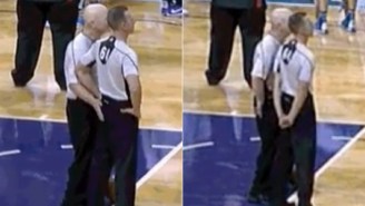Did Joey Crawford Get Blocked From A Repeat Butt Pat By A Fellow Ref?