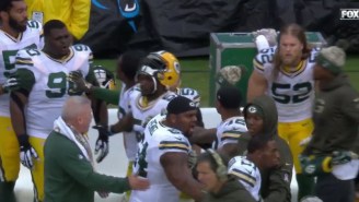 Things Are Getting Ugly For The Packers And Teammates Are Fighting On The Sidelines