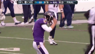 Justin Tucker Busted Out A Ridiculous Celebration Dance After Hitting A Game-Winning Field Goal