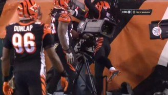 Bengals Linebacker Vontaze Burfict Threw A Perfectly Good Camera To The Ground For No Reason