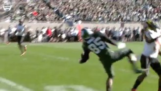 Michigan State’s Macgarett Kings Jr. Made His Case For ‘Catch Of The Day’ With This Incredible One-Handed Grab