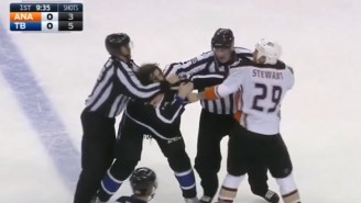 A Lightning Player Dropped His Gloves Twice In One Shift And Didn’t Actually Fight Anyone