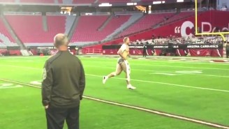 Matt Barkley Lost A Bet And Had To Dance At Midfield In His Underwear