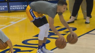 Steph Curry In Pre-Game Short Shorts Shot The Ball Just As Beautifully As Ever