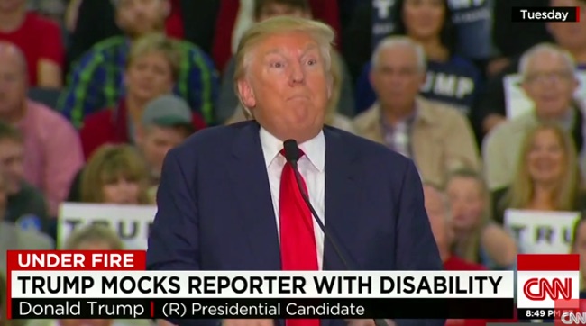 donald trump mocks handicapped reporter
