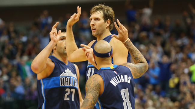 zaza pachulia, dirk nowitzki, deron williams