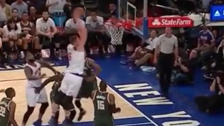 Even Robin Lopez Was Impressed With This Kristaps Porzingis Dunk