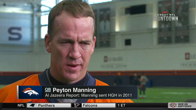 Watch An Angry Peyton Manning Defend Himself From PED Allegations