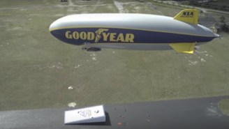Playing Cornhole From A Goodyear Blimp Is As Ridiculous (And Awesome) As It Sounds