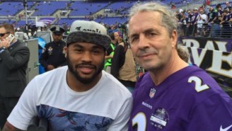Bret Hart Was On The Ravens’ Sideline Sunday And Said Ray Lewis Could Have Been A Pro-Wrestler