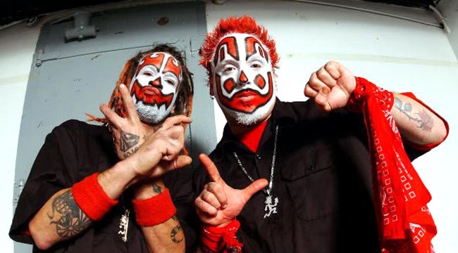 Insane Clown Posse backstage in Chicago