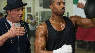 Sylvester Stallone shows us how Michael B. Jordan got knocked out while filming ‘Creed’