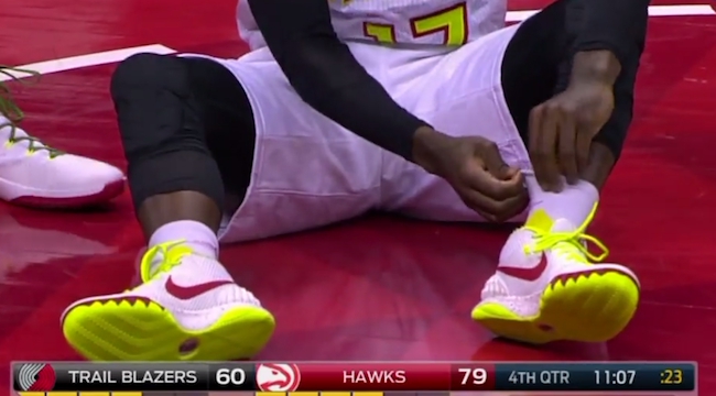 Dennis Schroder Found A Convenient Place For His Knocked Out Tooth