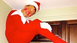 This Father Dressed Up As ‘Elf On The Shelf’ And His Kids Must Be Terrified