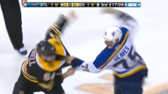 Boston Bruins Announcer Joyously Sings ‘We Wish You A Merry Christmas’ During A Fight