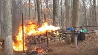 Watch As This Flamethrower Drone Roasts An Entire Turkey