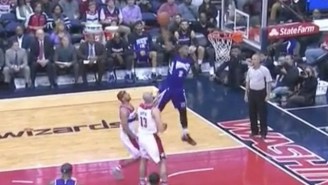 Rudy Gay Came Up About Two Feet Short On This Ambitious Alley-Oop Attempt