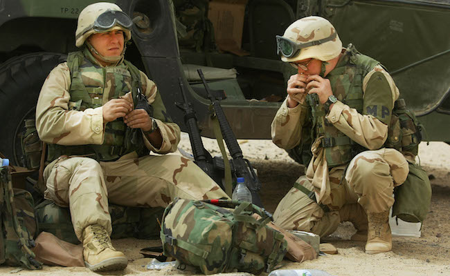 U.S. Troops In Kuwaiti Desert Prepare For War