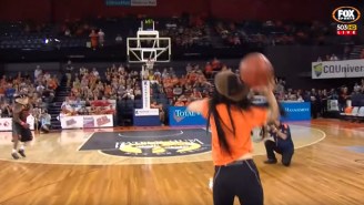 This Woman’s Half-Court Shot Did Not Go Well At All