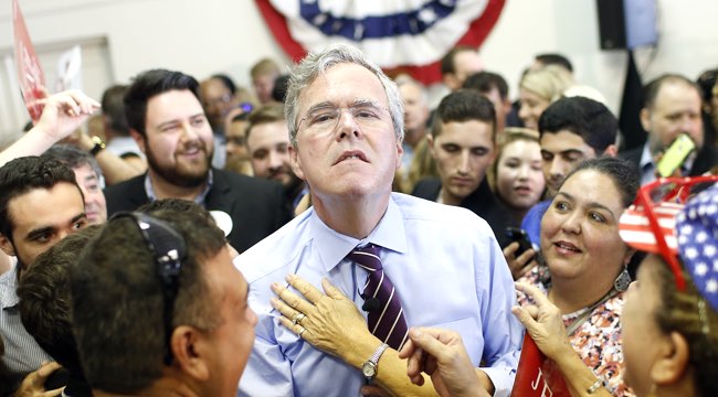 Republican Presidential Candidate Jeb Bush Campaigns In Tampa