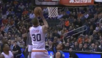 Jon Leuer Finishes Off The Nice Double Alley-Oop From Eric Bledsoe